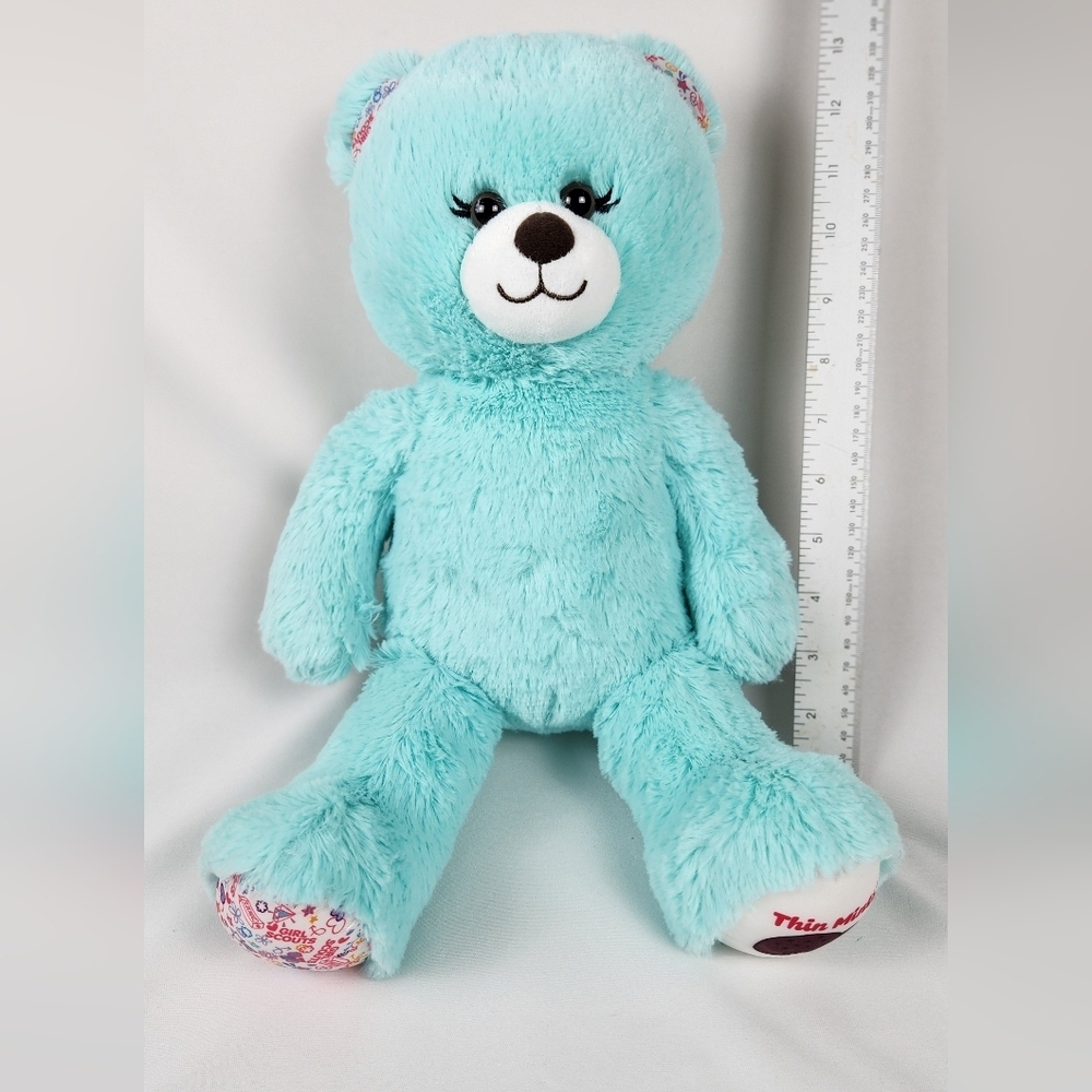 Build A Bear Girl Scout Thin Mint Cookie Bear Plush 16" Mint Green Super Soft 
